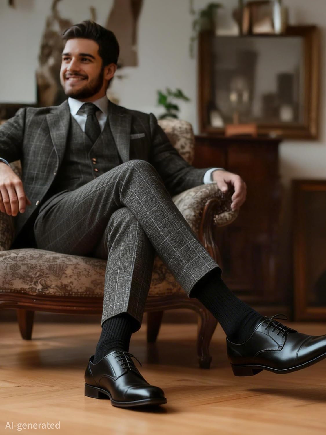 Detalle de Forony Men's Dress Socks Size 8-13