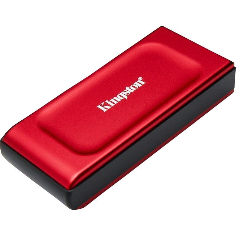 Detalle de Kingston XS1000 2TB USB 3.2 Rojo – disco SSD externo compacto y rápido