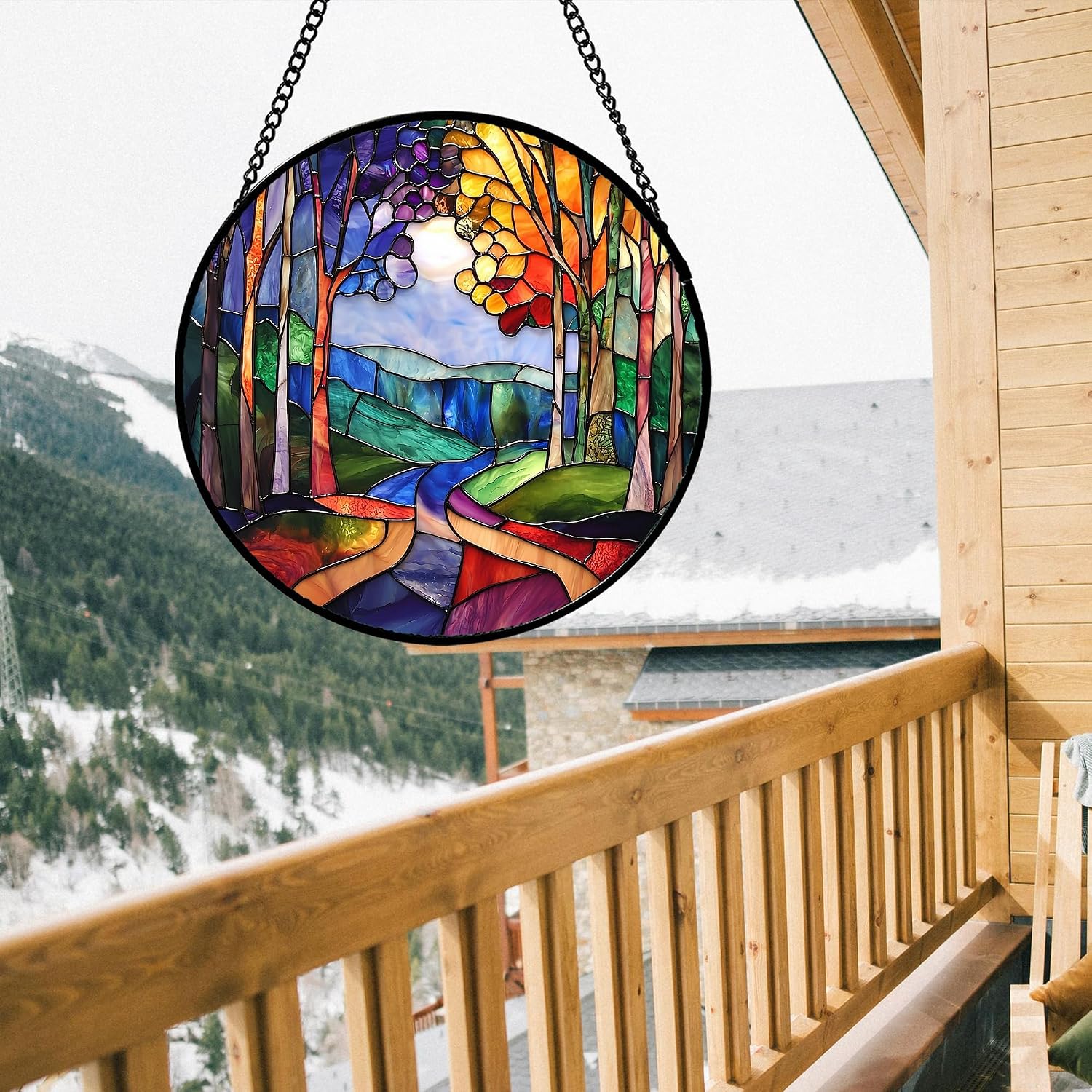 Detalle de Stained Glass Suncatcher 9.8-Inch