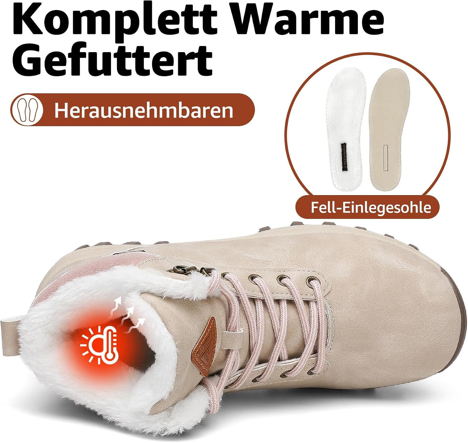 Thumbnail 4 de Mishansha Scarpe Invernali Taglie 36-48
