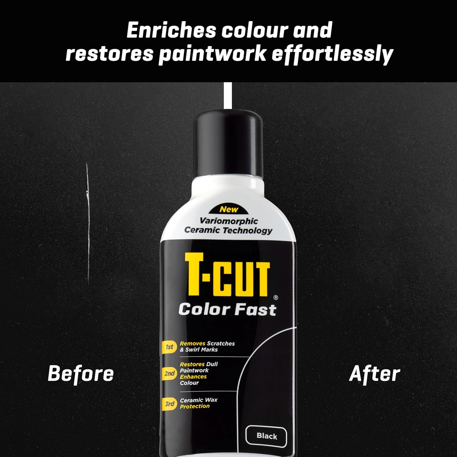 Thumbnail 3 de T-Cut Colour Fast 3-in-1 Paintwork Renovator, Black, 500ml