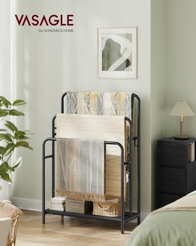 Detalle 2 de VASAGLE Porte Serviette Salle de Bain, 3 barres,