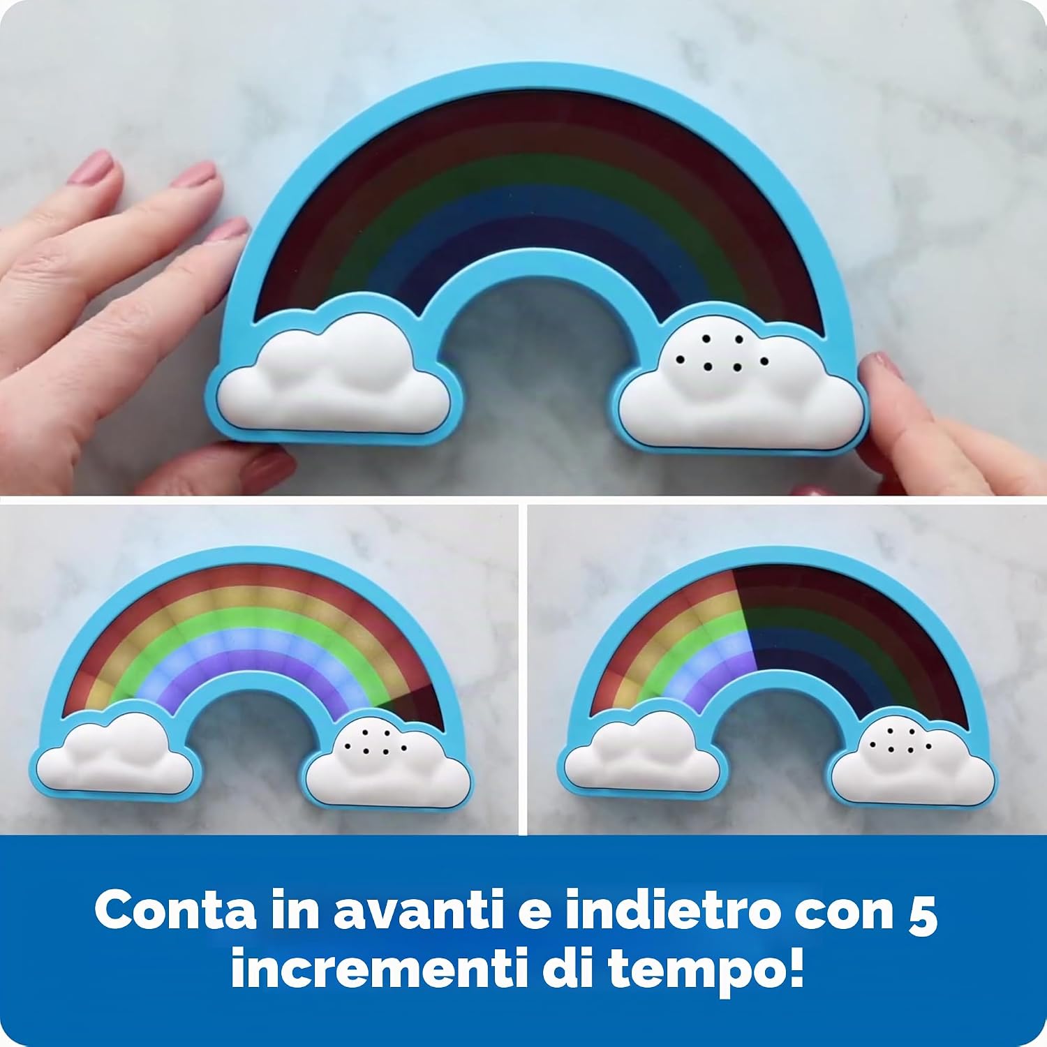 Detalle 2 de Learning Resources Timer Visivo Arcobaleno per Bambini (3+ Anni) – Timer per Classe e Casa