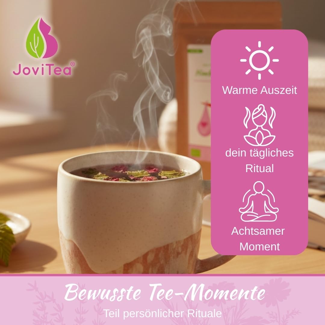 Detalle 2 de JoviTea Babytraum Tee BIO Klapperstorch – Traditionelle Kräutermischung, 75 g