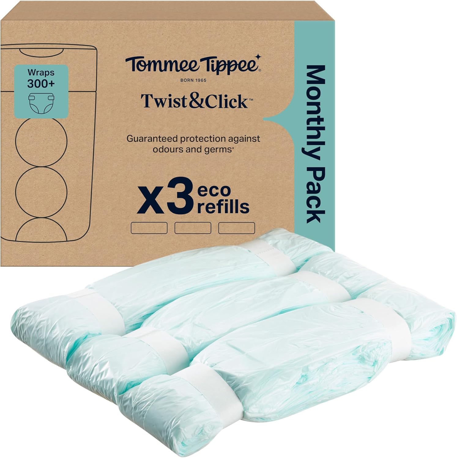 Twist & Click Nappy Bin refills 3 x 10.5m