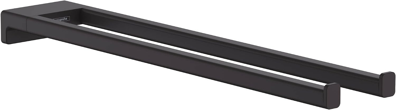 Detalle 1 de hansgrohe AddStoris 41754140 – wieszak na ręcznik typu ring, brąz szczotkowany