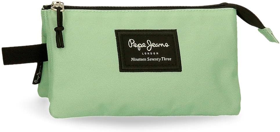 Detalle de Pepe Jeans Aris astuccio triplo in poliestere, 22 x 12 x 5 cm