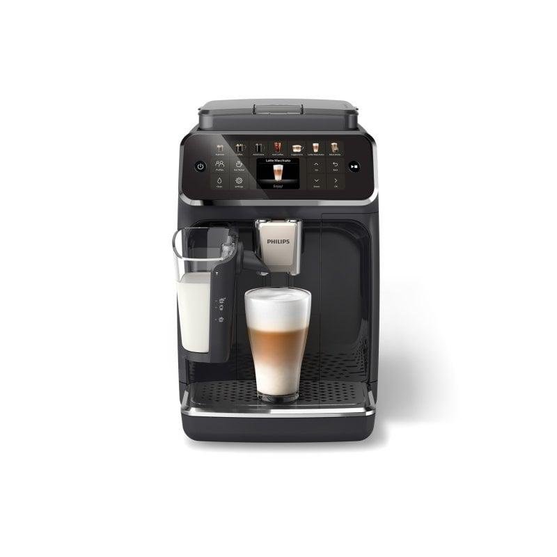 Detalle de Cafetera superautomática Philips EP4441/50 con LatteGo, 15 bar y 12 bebidas