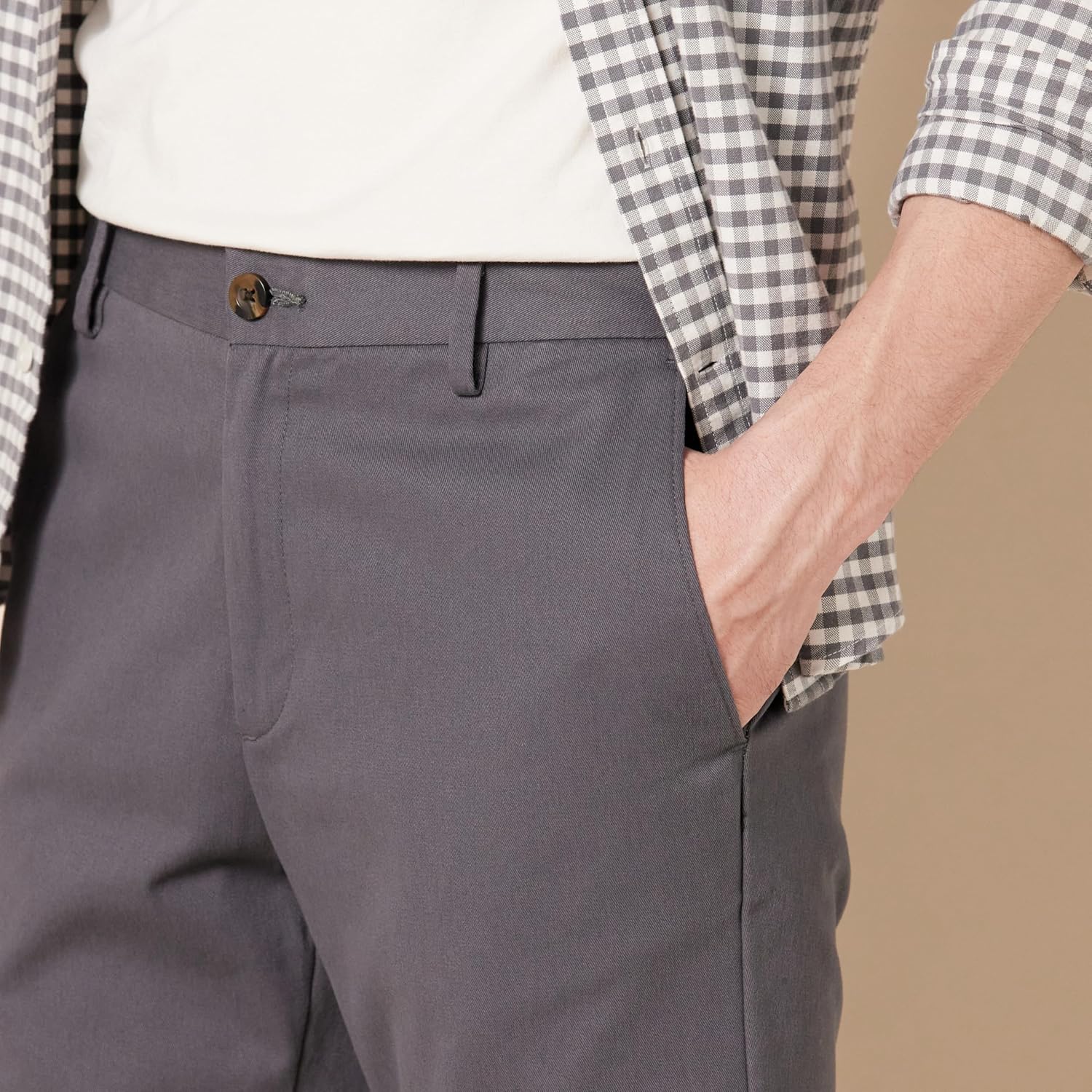 Thumbnail 3 de Amazon Essentials Herren knitterfreie Flatfront-Chinohose mit schmaler Passform