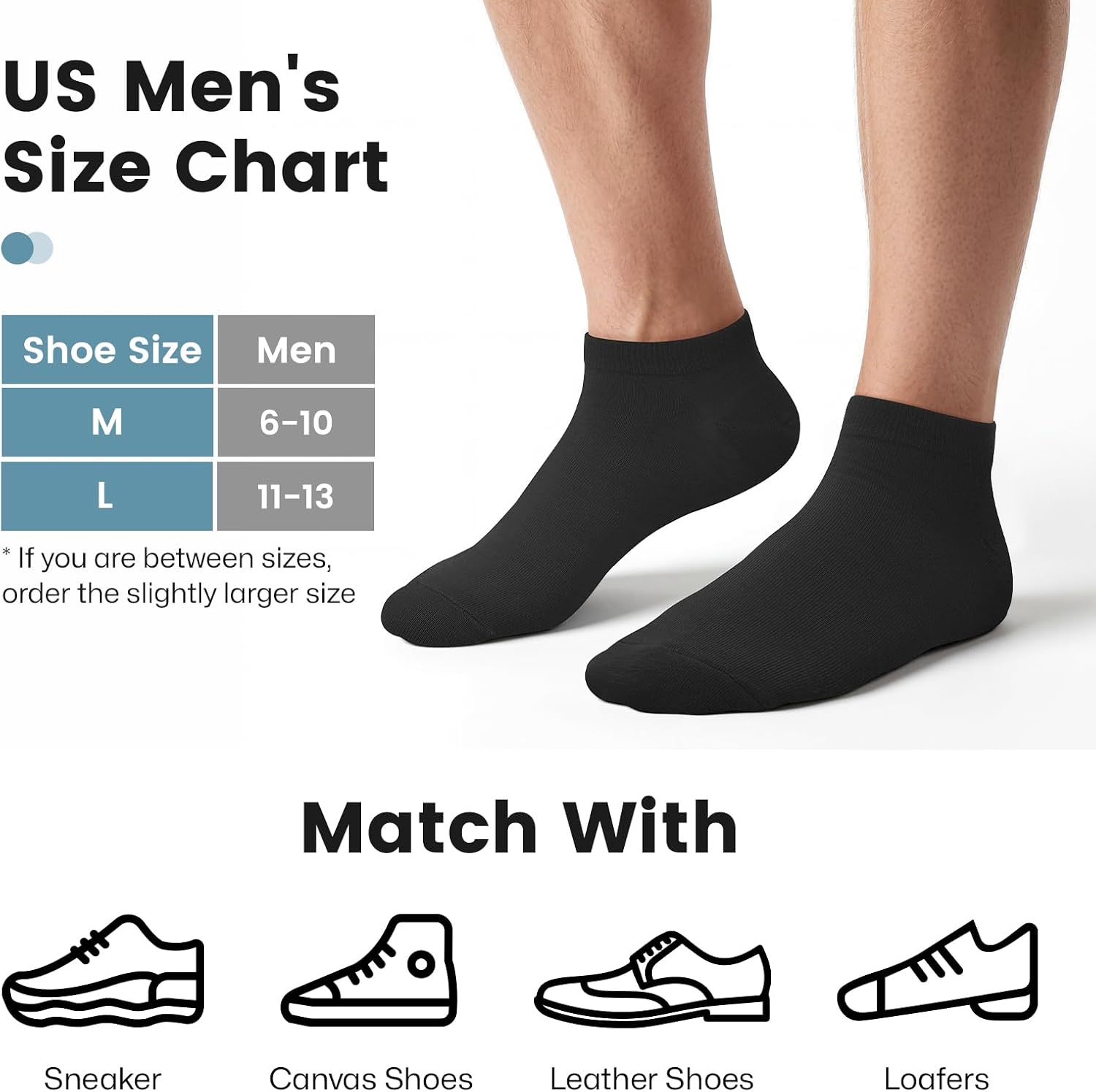 Thumbnail 6 de Wernies No Show Socks Men: Low Cut Ankle Casual Cotton with Non-Slip Grips
