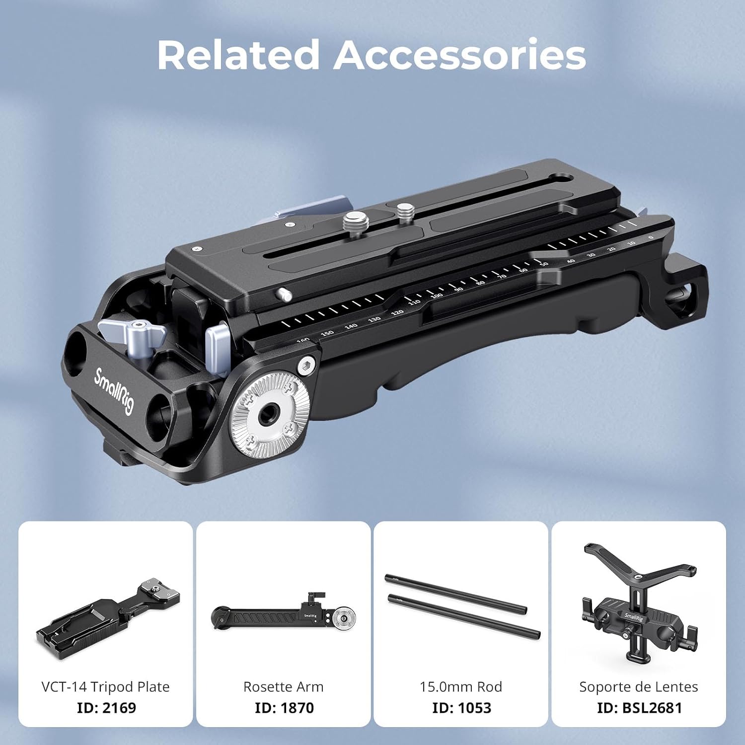 Thumbnail 6 de SMALLRIG 2837C Quick Release Shoulder Plate 15mm