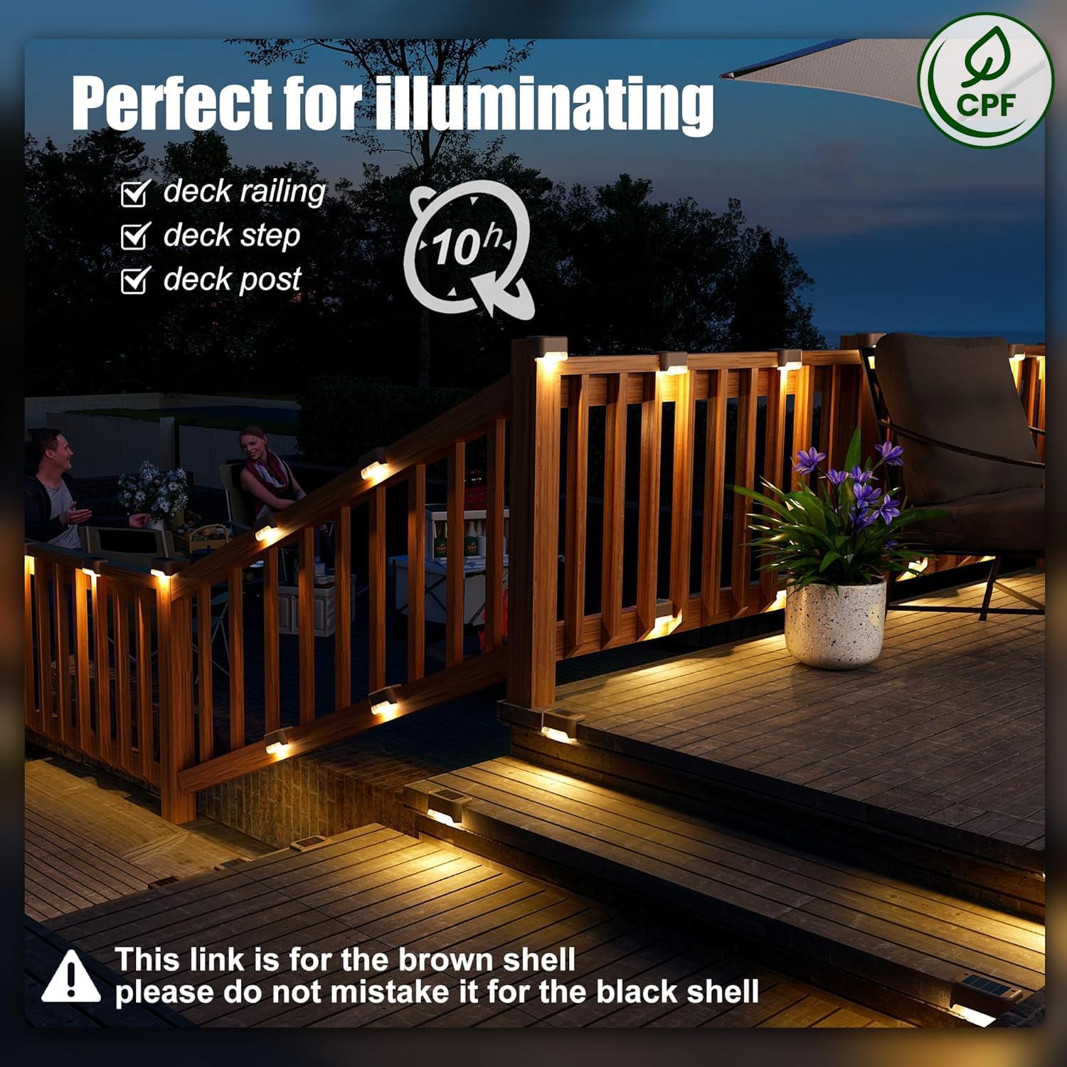 Detalle de SOLPEX Solar Deck Lights 16-Pack