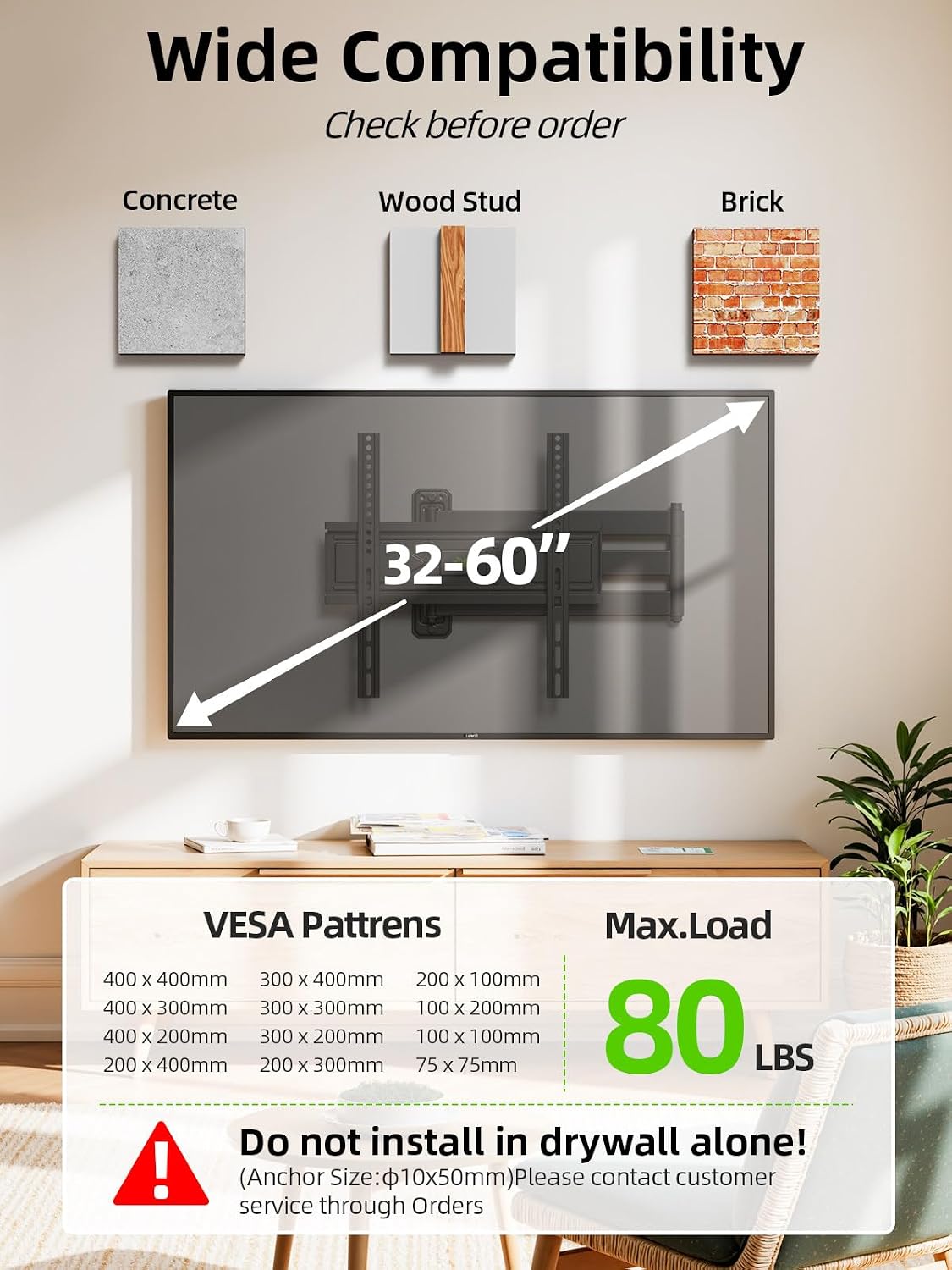 Detalle 2 de USX MOUNT full-motion TV wall mount, XMM930