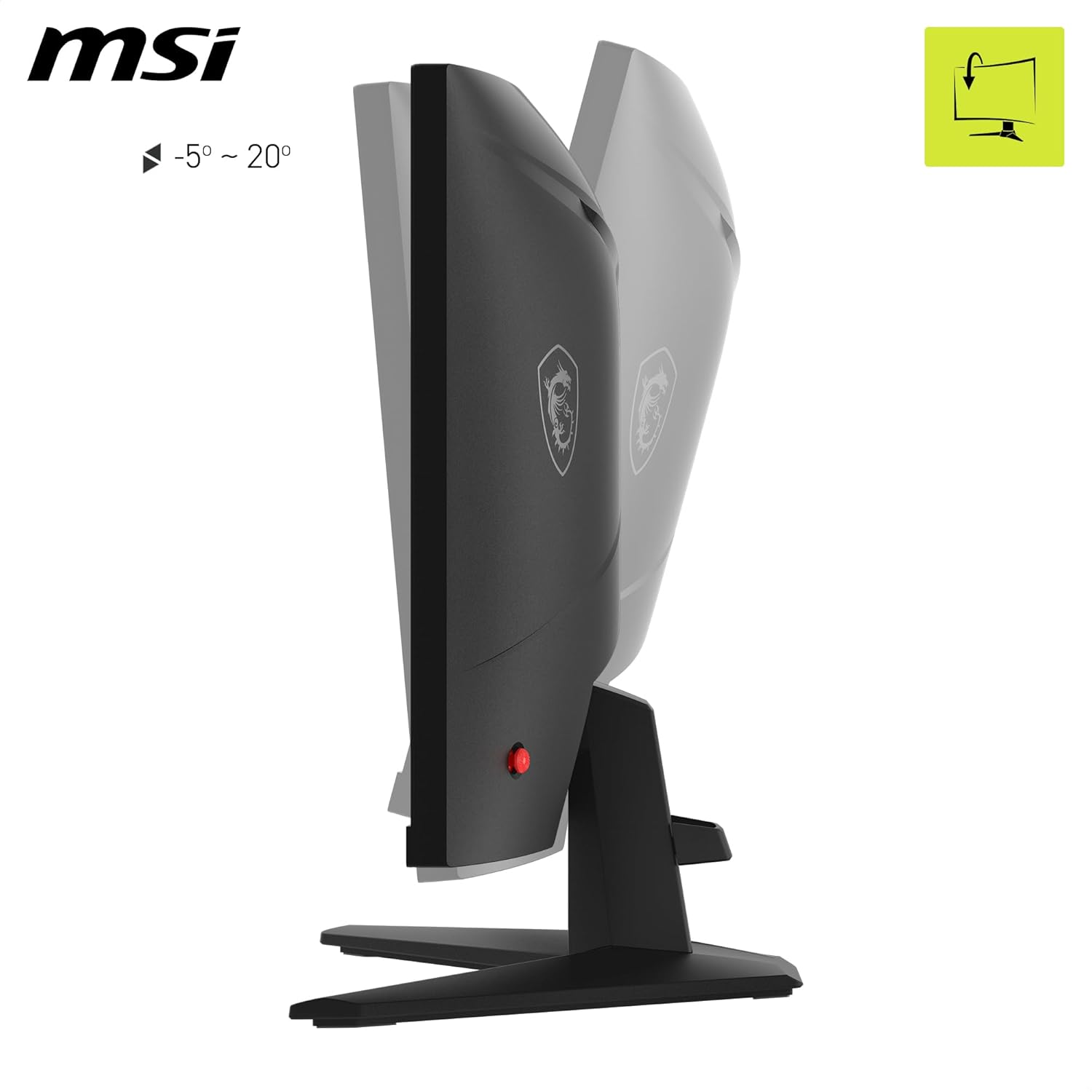 Thumbnail 3 de MSI MAG 244C 24-inch FHD Curved Gaming Monitor (1500R, VA, 1ms, Adaptive Sync) with DP 1.2a & HDMI 2.0b CEC