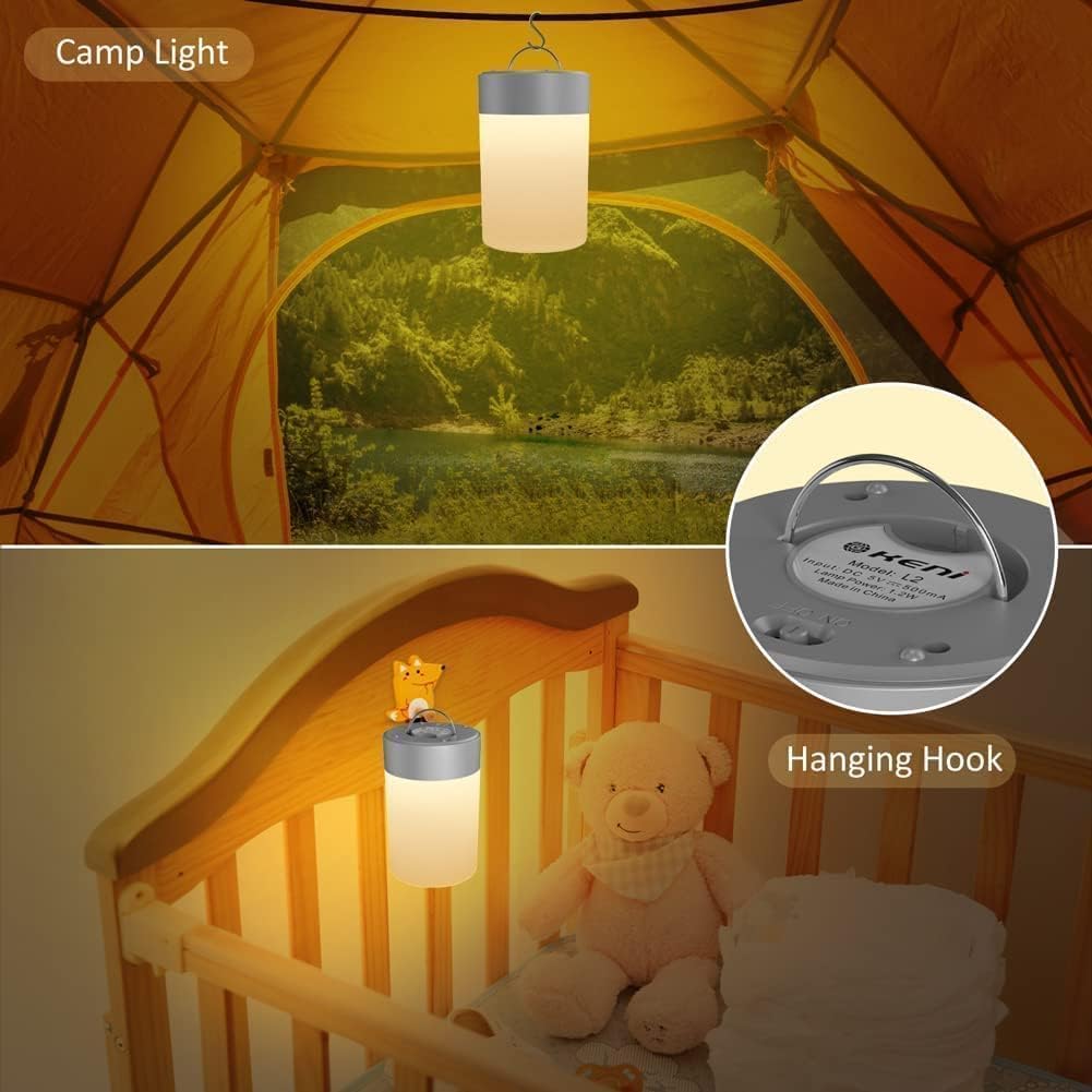 Thumbnail 3 de G Keni LED Nachttischlampe Kinder Touch Control dimmbar nachtlicht Baby akku stilllicht nachtlampe USB Wiederaufladbar Lampe (Warmes Hell) [Energieklasse A]
G Keni LED Nachttischlampe Kinder Touch Control dim…