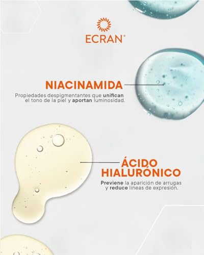 Thumbnail 11 de ECRAN SUNNIQUE Protector Facial Antimanchas SPF 50+ con Niacinamida y Ácido Hialurónico, 50 ml