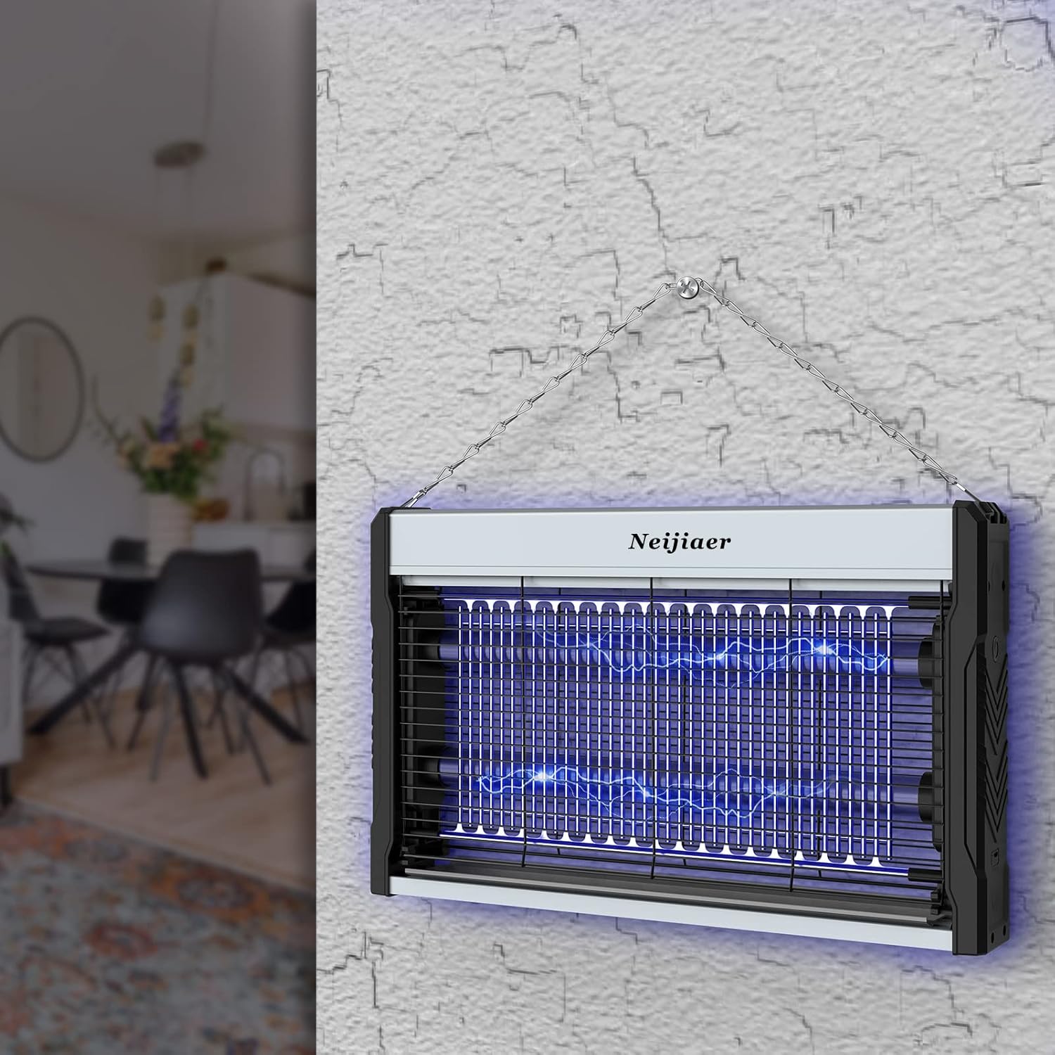 Thumbnail 4 de Neijiaer Lampada antizanzare USB con UV LED da 4000V e vassoio