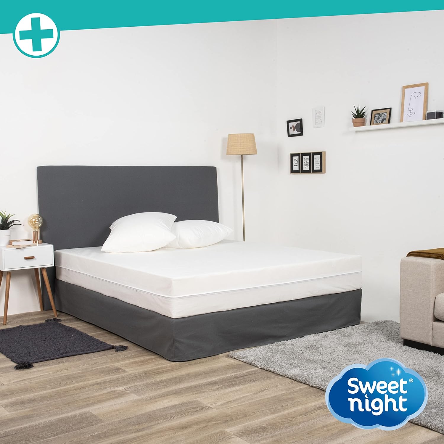 Thumbnail 5 de SWEET NIGHT Protège Oreiller 60x60 cm