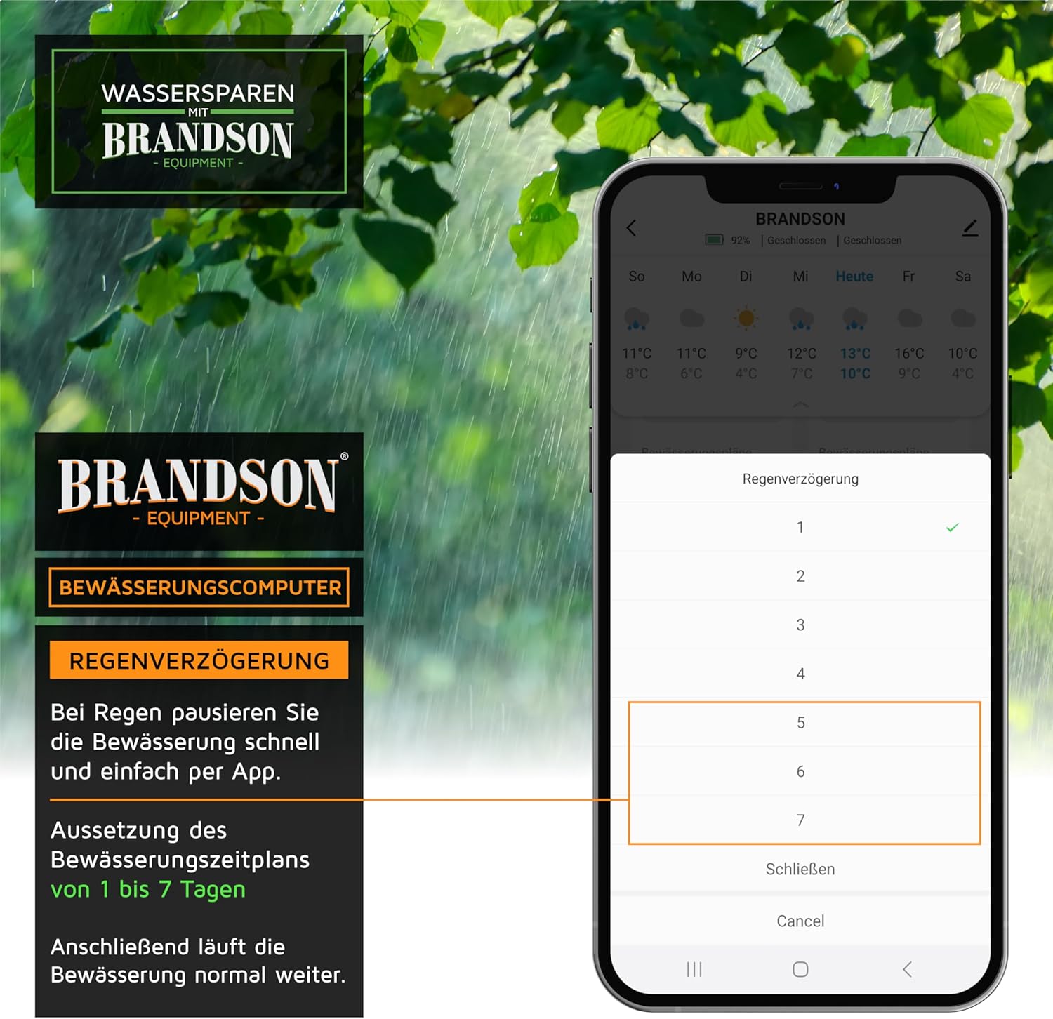 Thumbnail 4 de Brandson Bewässerungscomputer Smart WLAN 2 Zonen