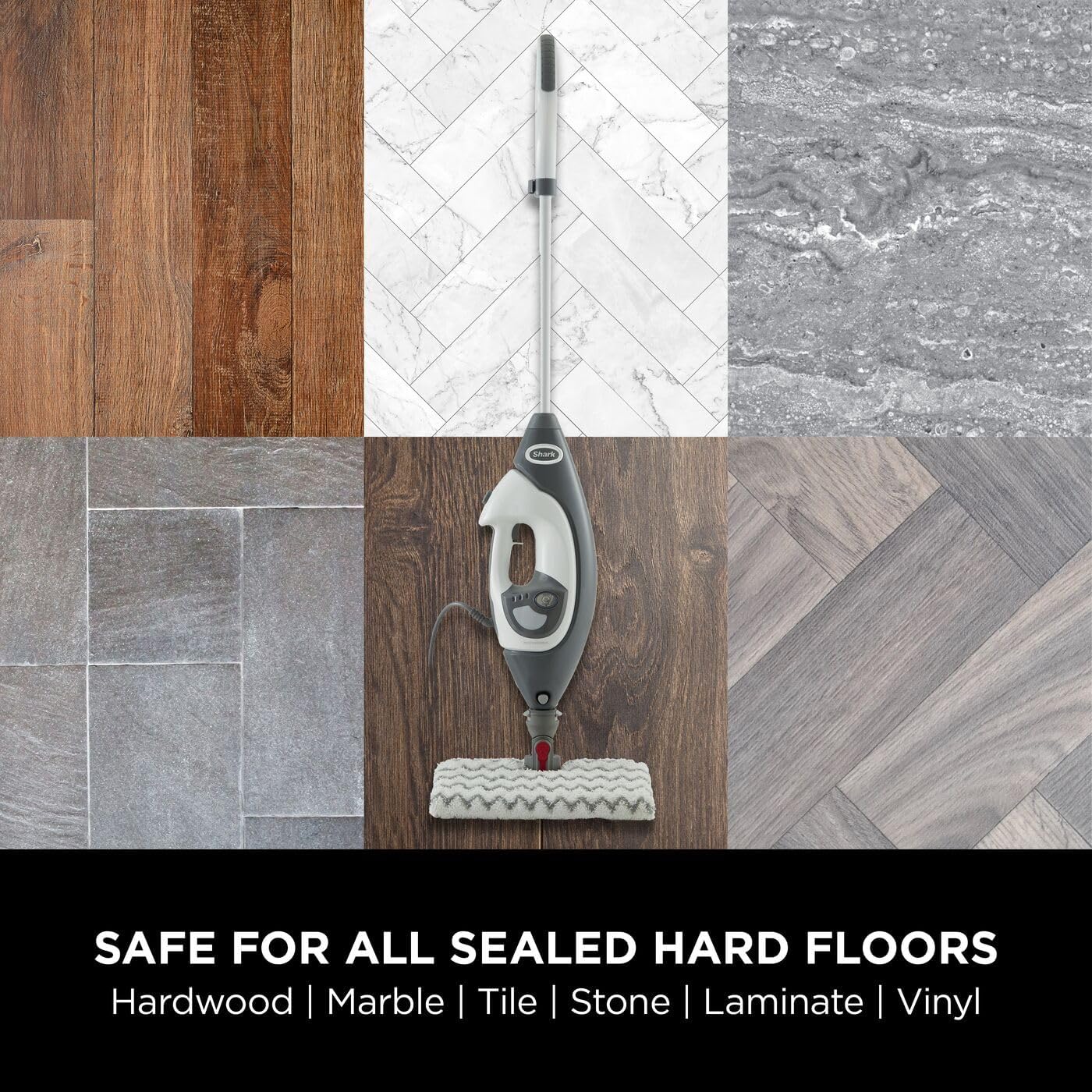 Thumbnail 6 de Shark Floor & Handheld Steam Cleaner S6005UK (Grey/White) – steam mop with Klik n’ Flip and lift-away