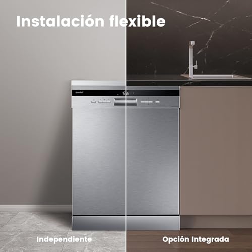 Detalle de COMFEE' FD1435E-X Lavavajillas 60 cm con Apertura Automática y 14 Servicios