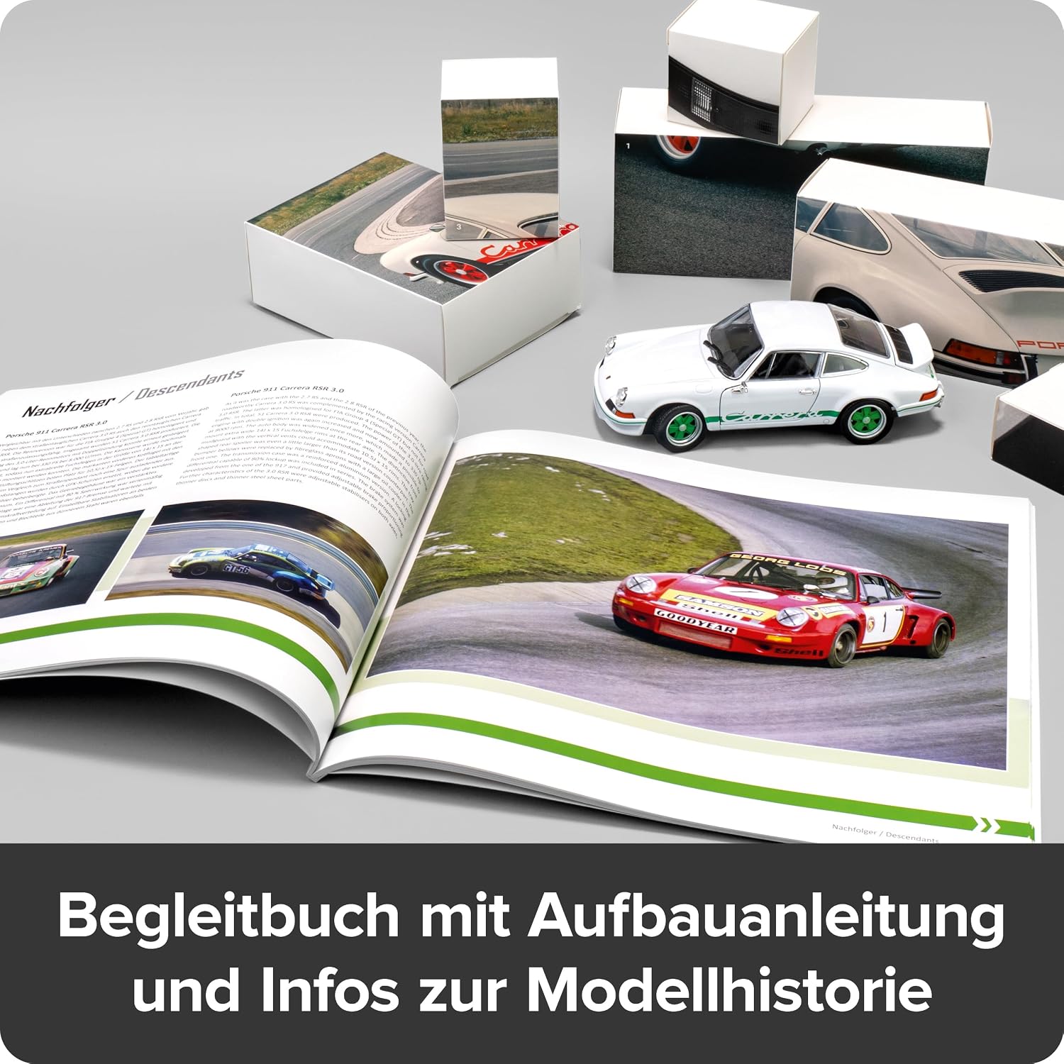 Thumbnail 2 de Franzis 67267 – Porsche 911 Carrera RS 2.7 Build Your Legend: kit modélisme détaillé avec son et LED
