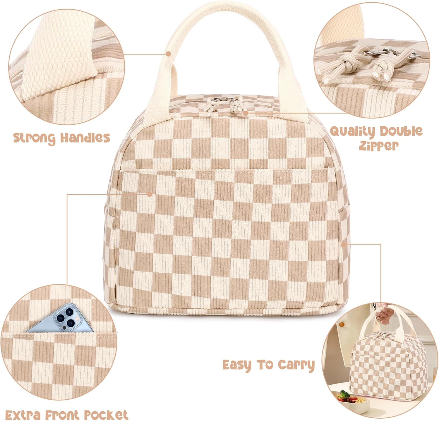 Thumbnail 2 de Bluboon Corduroy Lunch Tote