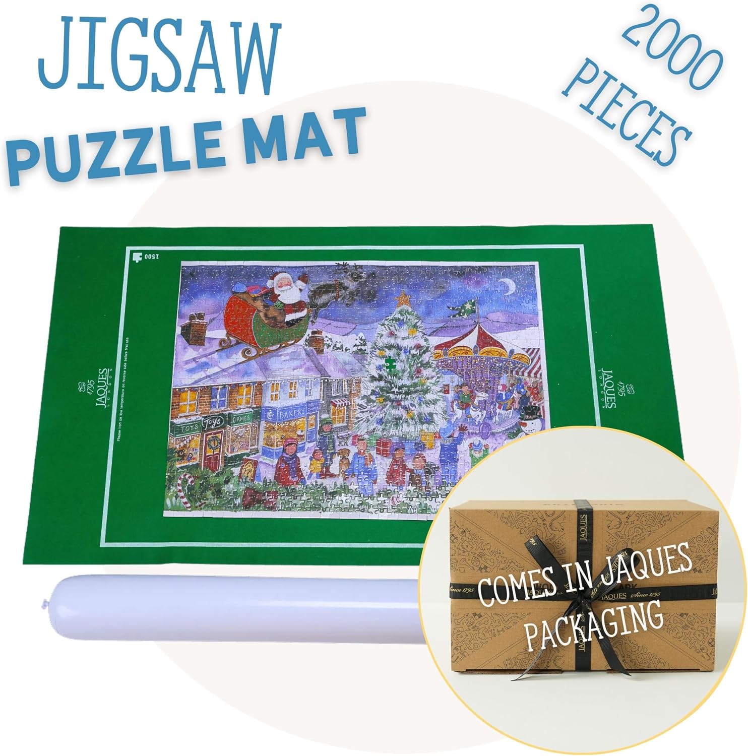 Detalle 2 de Jaques of London Jigsaw Mat 2000-piece puzzle mat 🧩