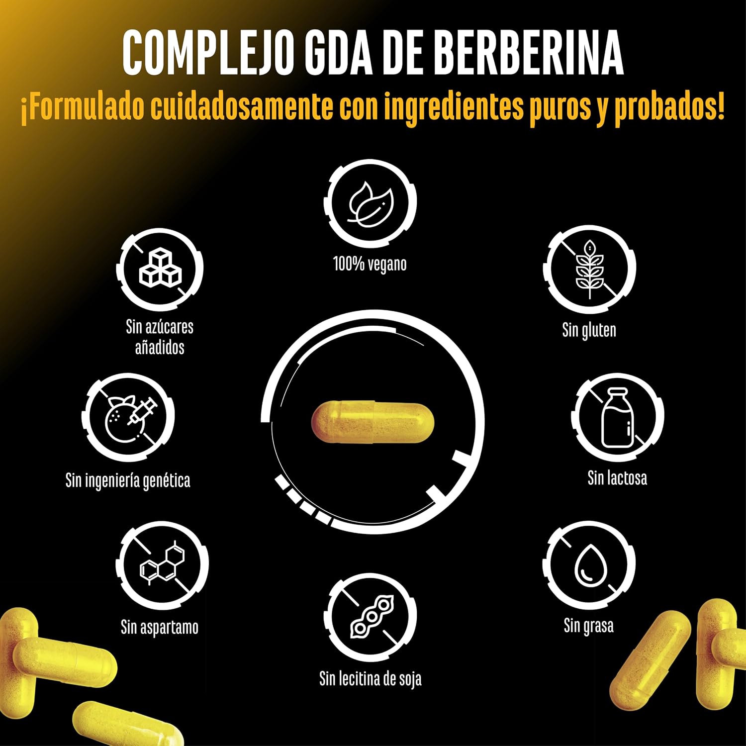 Thumbnail 4 de Complejo de berberina HCL alta dosis Gluco Support