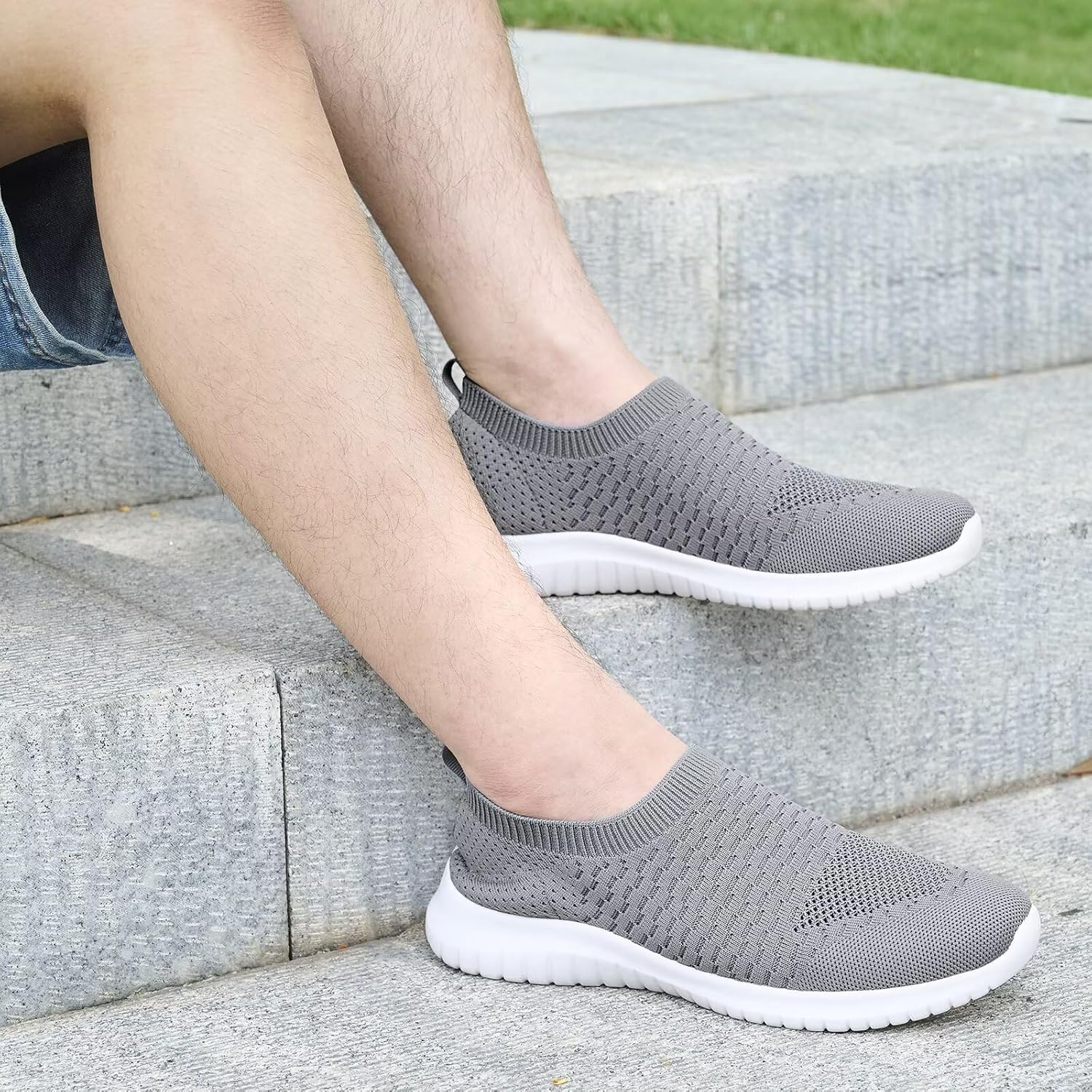 Thumbnail 4 de TIOSEBON Men’s Slip-On Trainers: Lightweight Road Running Shoes
