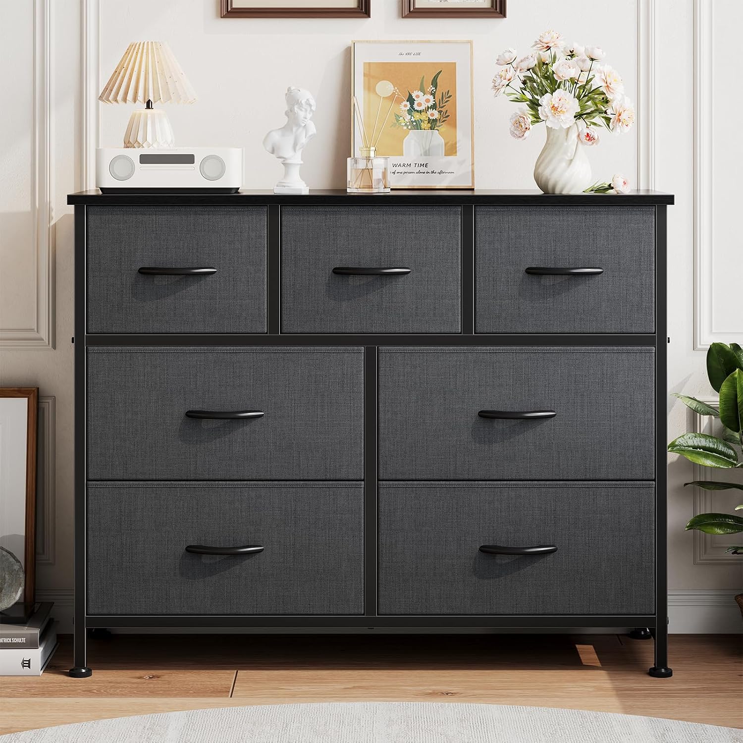 Thumbnail 1 de HAPPYMONT Fabric Dresser, 7 Drawers