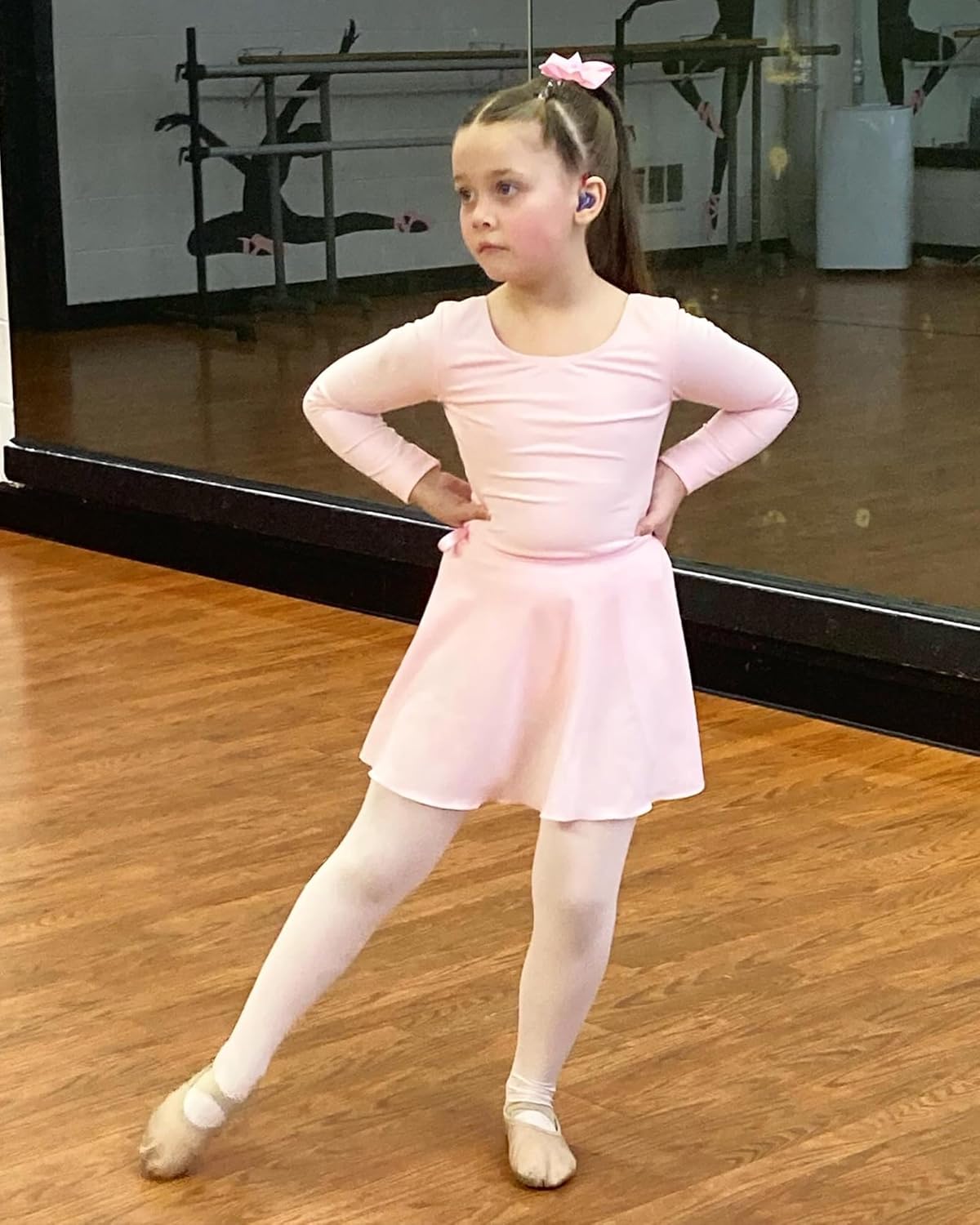 Detalle 2 de Stelle Ballet Leotards toddler dance outfit with tights