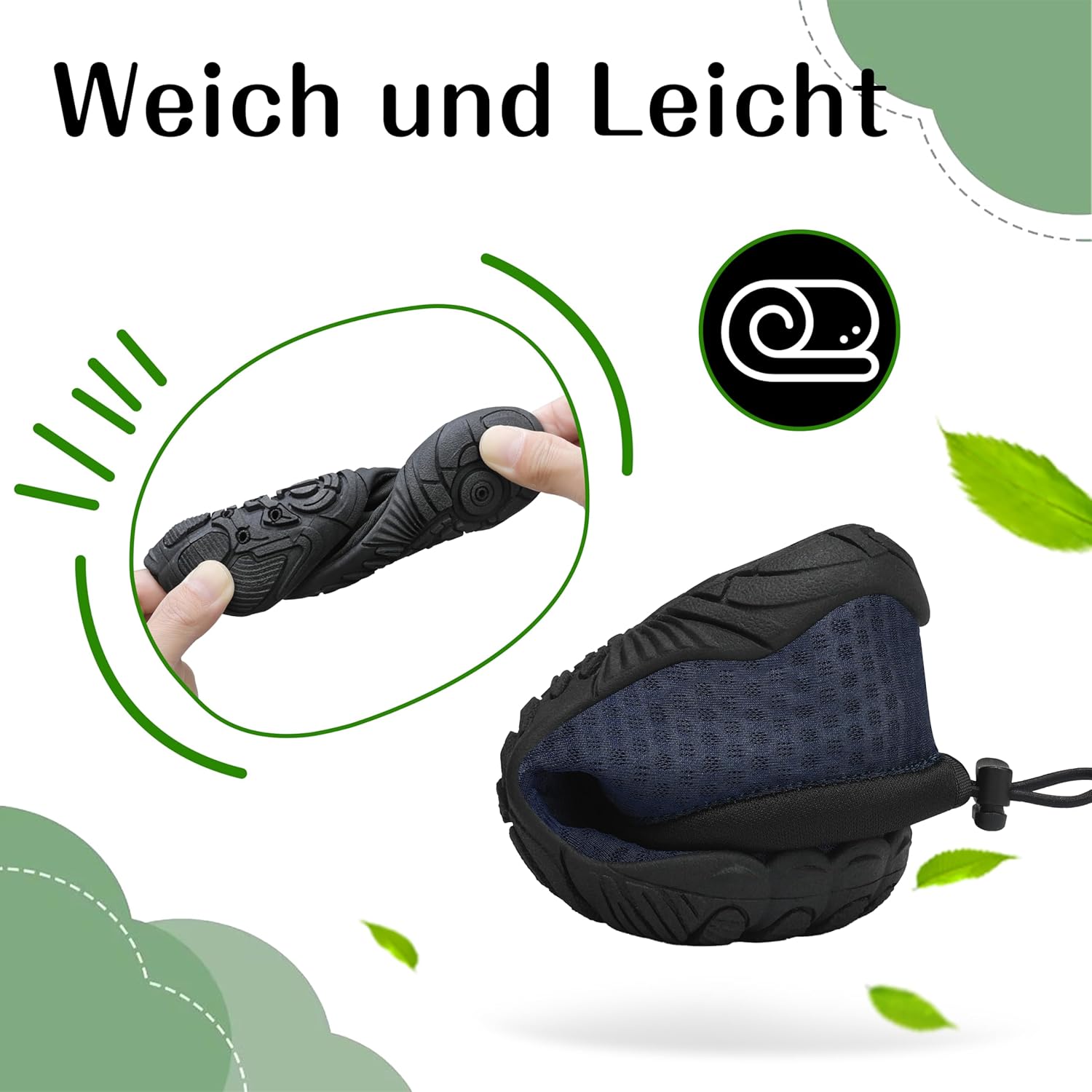 Detalle de Mishansha Schnell Trocknend Badeschuhe für Kinder – schnelltrocknend, bequem und wasserfest