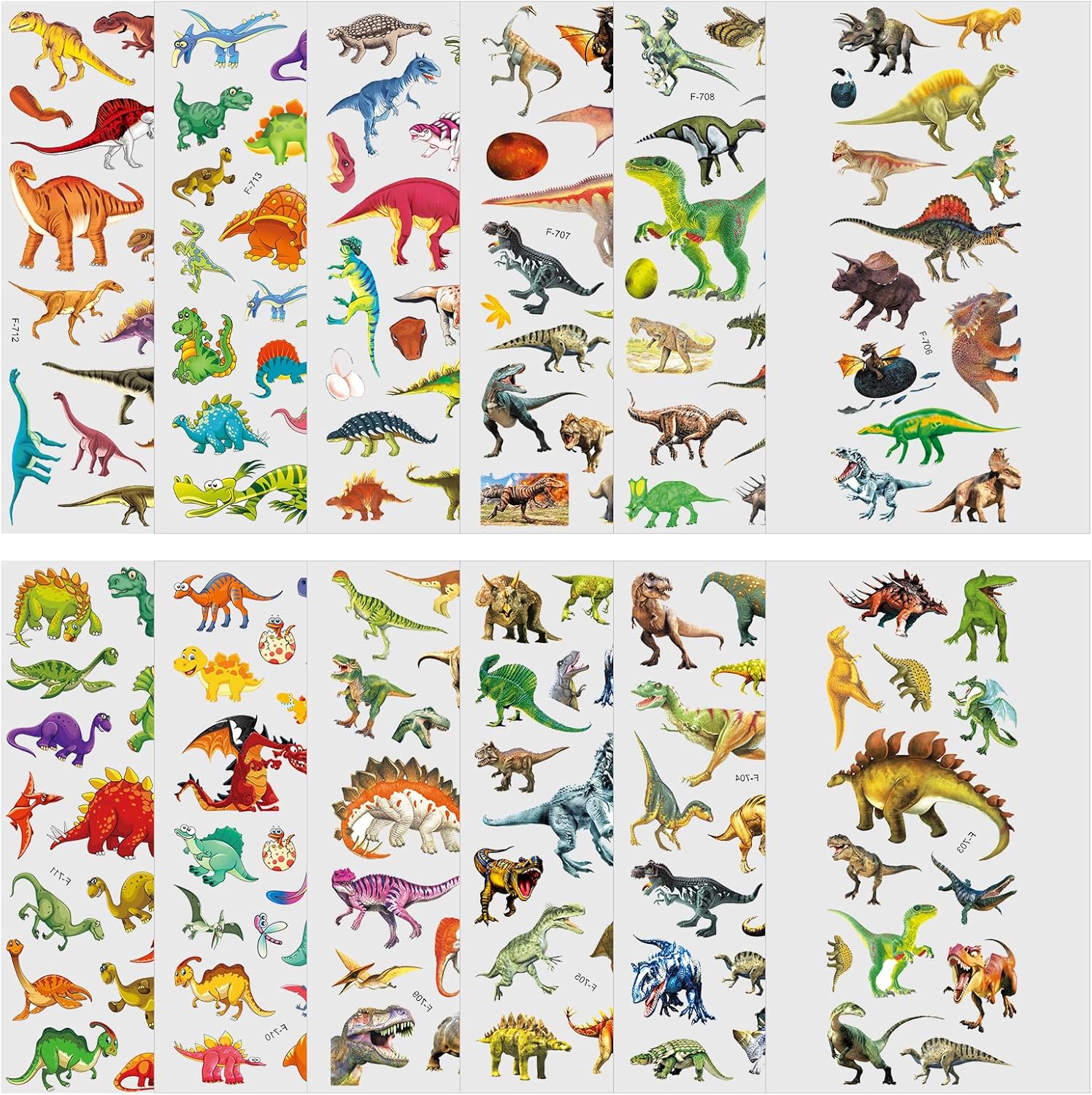 Thumbnail 2 de Vicloon Adesivi 3D bambini, 22 fogli, 550+ pezzi 🧩