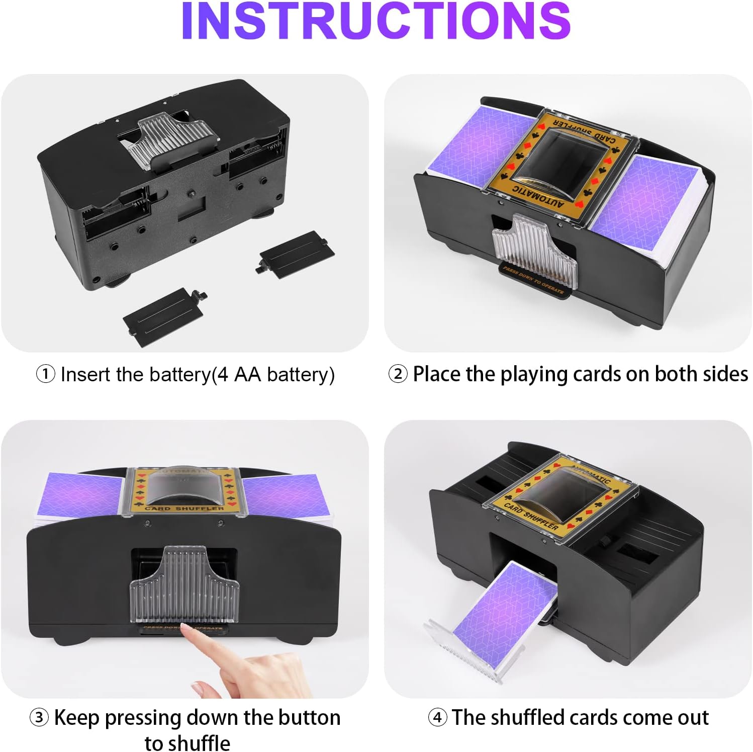 Thumbnail 3 de FEIERYA Automatic Card Shuffler 2-deck 🎴
