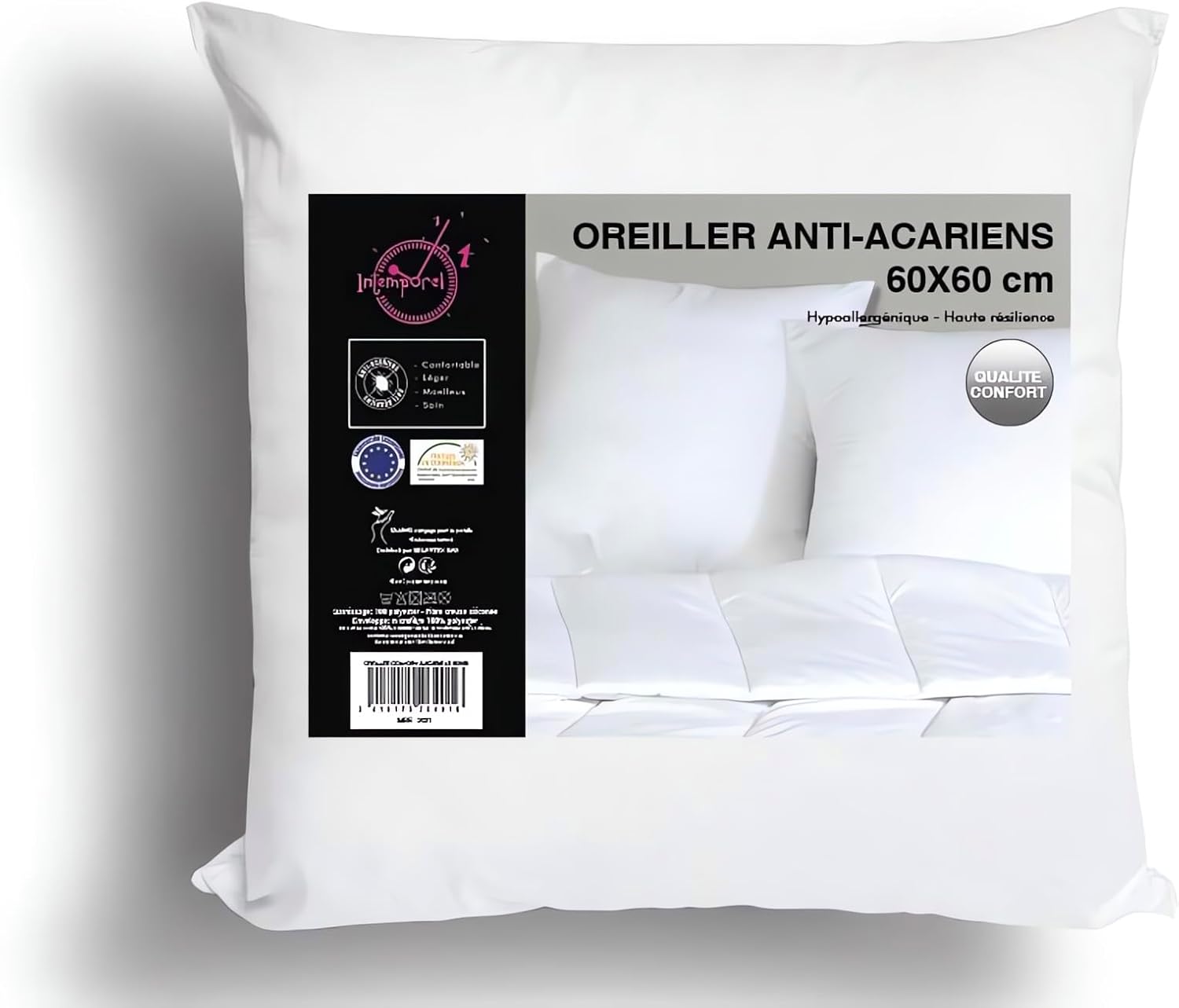 Thumbnail 5 de Soleil d'ocre – Ensemble Couette et Parure 7 Pièces Boheme Gris pour lit 160x200 cm