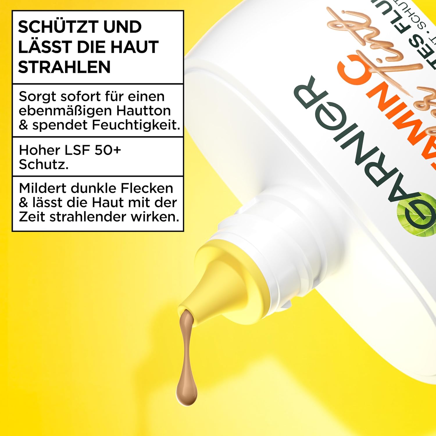 Detalle 2 de Garnier Vitamina C Wonder Tint All-In-1 Fluido colorato SPF 50+