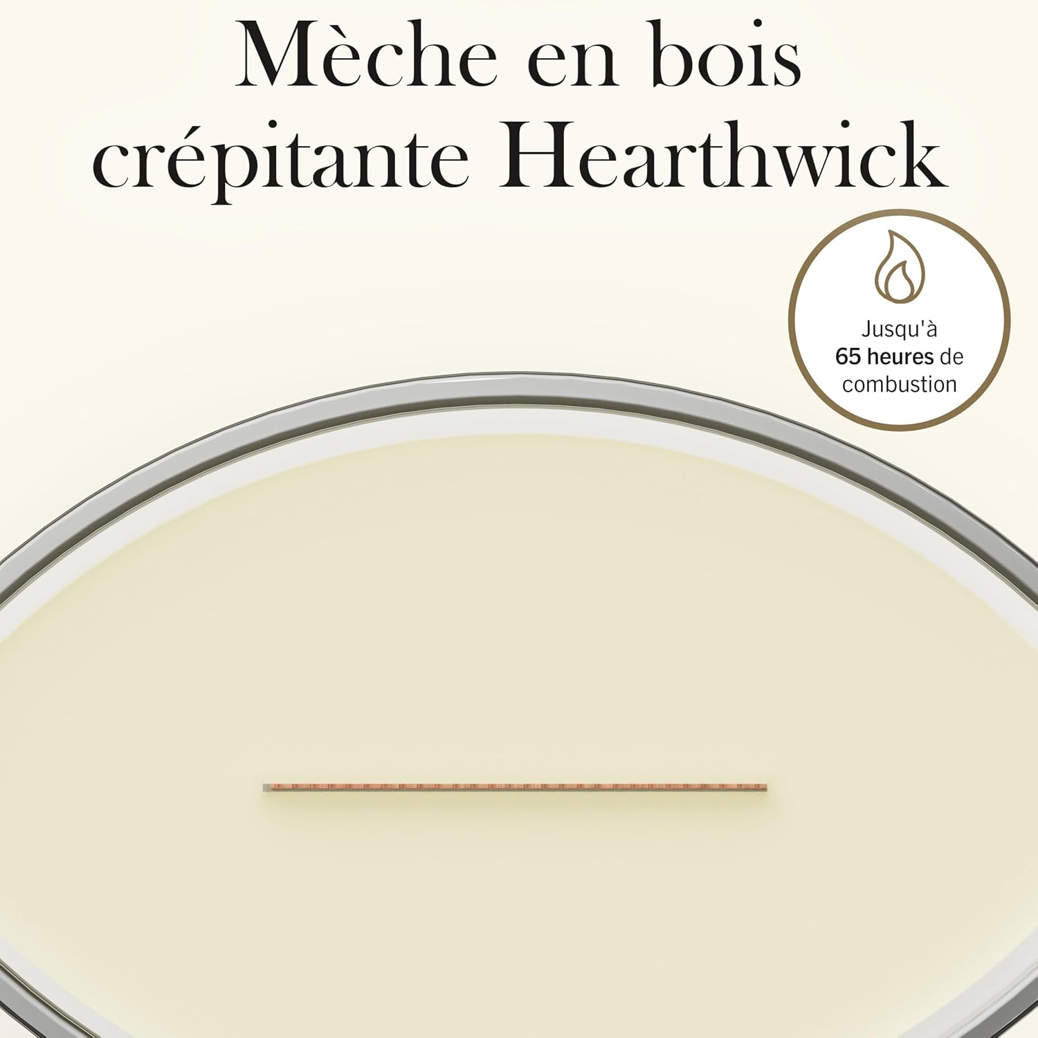 Detalle de WoodWick Bougie parfumée Bougie Ellipse Pamplemousse luxuriant – un cadeau élégant pour femmes