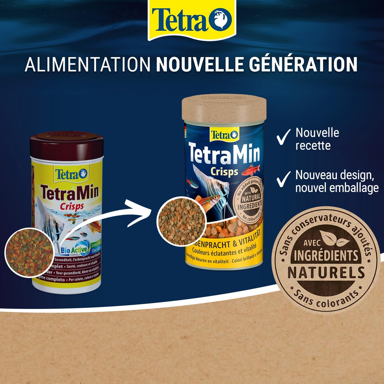 Thumbnail 1 de TetraMin Crisps Nutri Evolution – Aliment complet en crisps pour poissons tropicaux, 500 ml