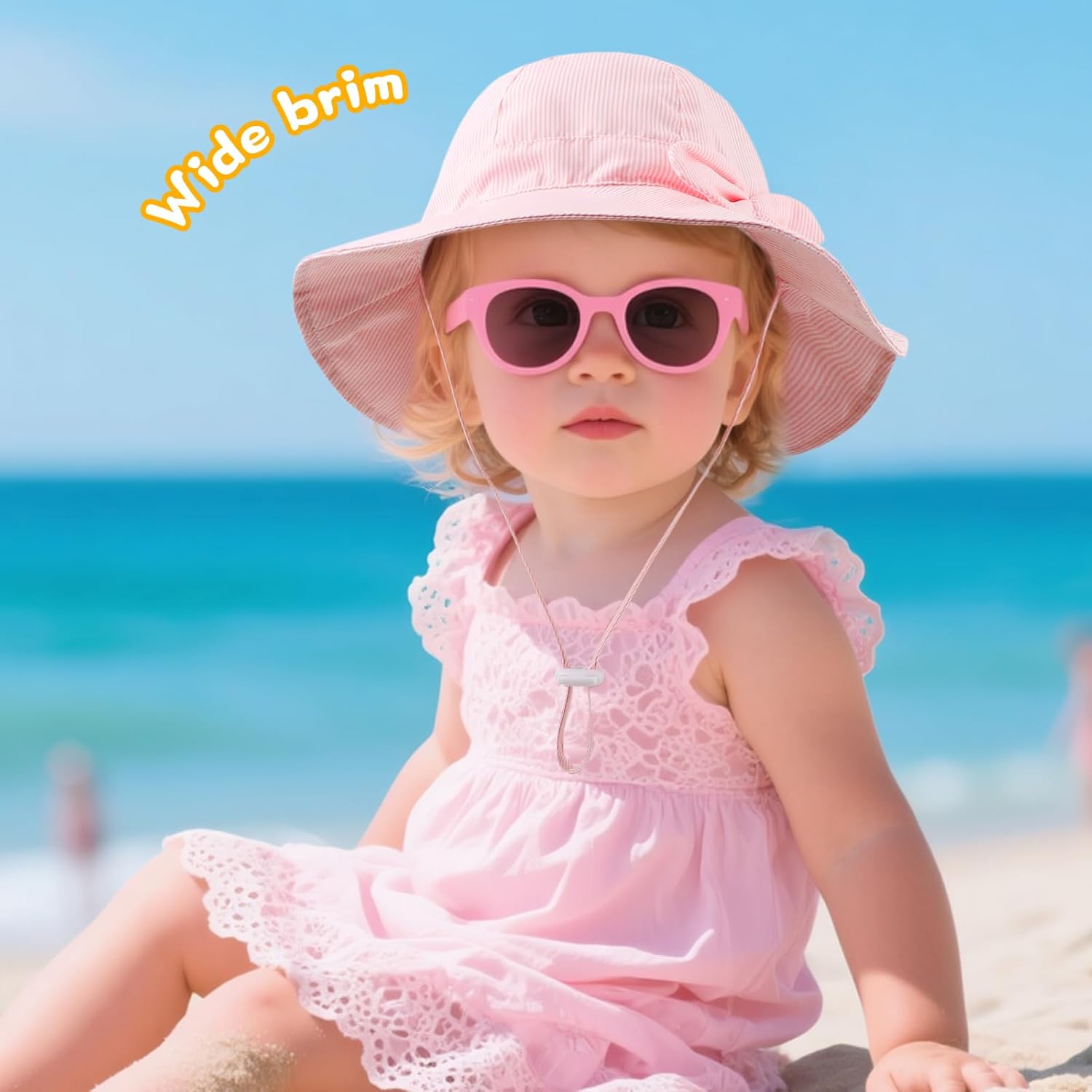 Thumbnail 4 de DRESHOW Baby Sun Hat Toddler Sun Protection Animal Cap with UPF 50+