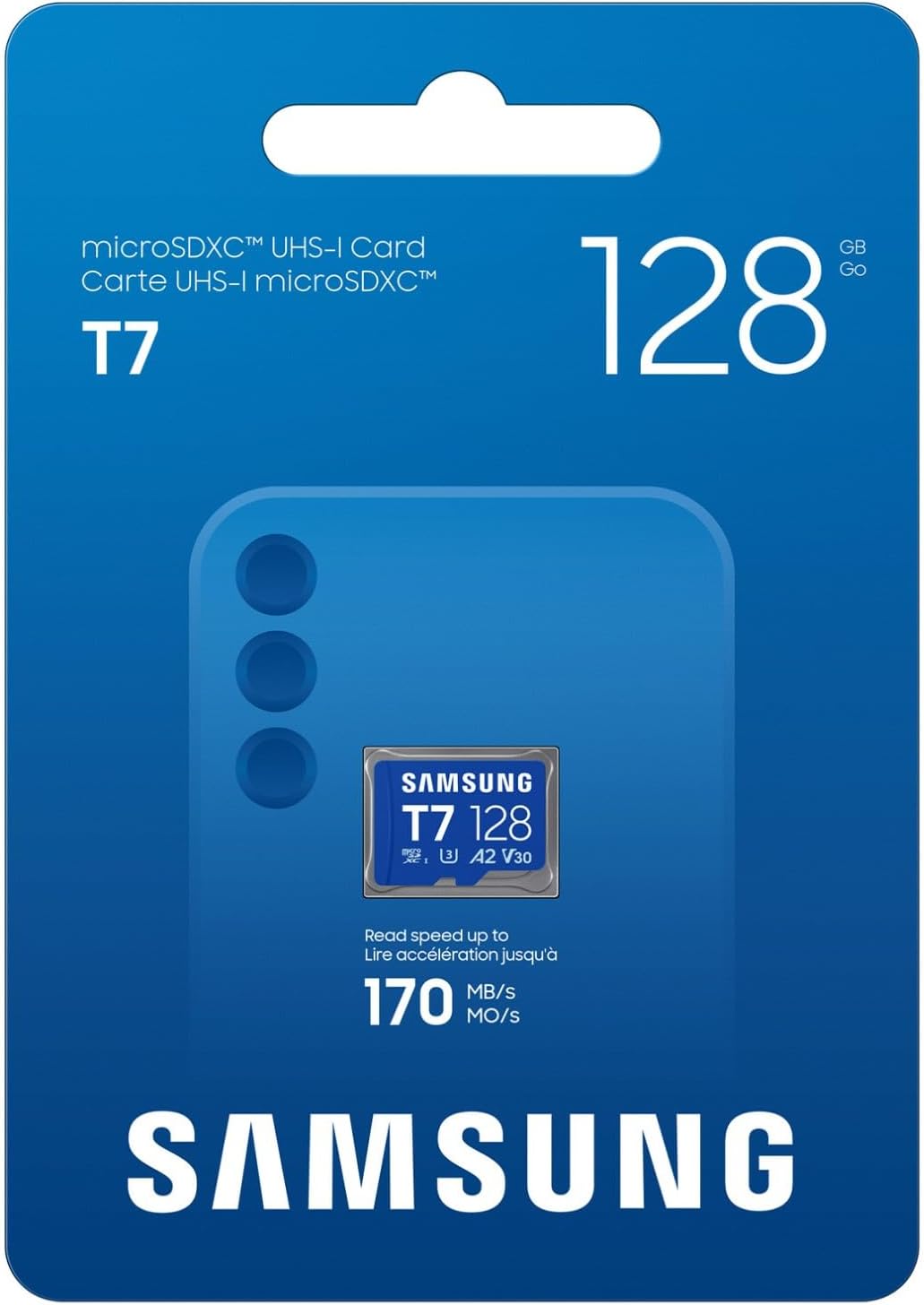 Detalle de Samsung T7 microSD-Karte 128 GB – Schnelle Speicherweiterung für mobiles Gaming