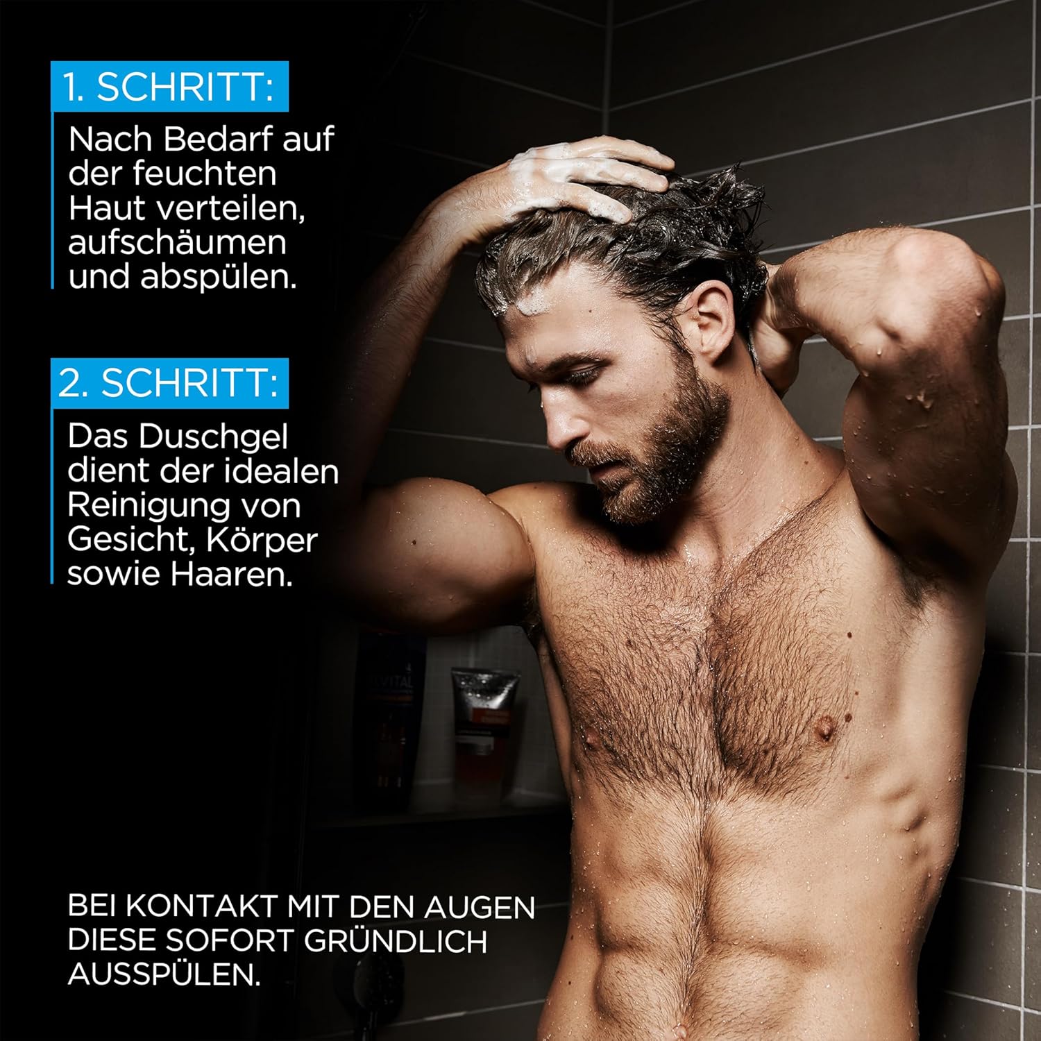 Thumbnail 1 de L’Oréal Men Expert Hydra Power Mountain Water – Gel douche et shampooing 5 en 1 pour homme