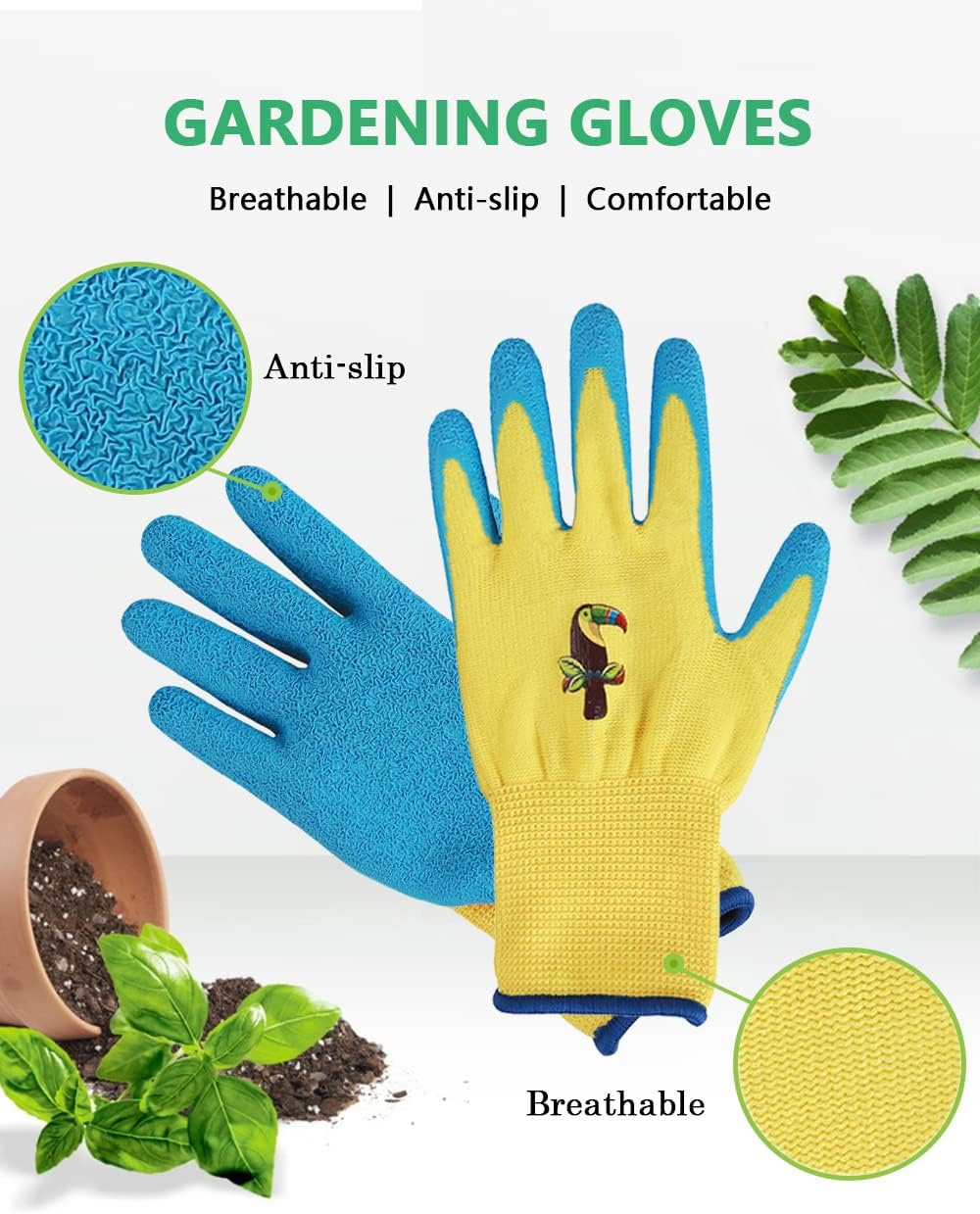 Detalle 2 de Donfri Kids Gardening Gloves Size 2
