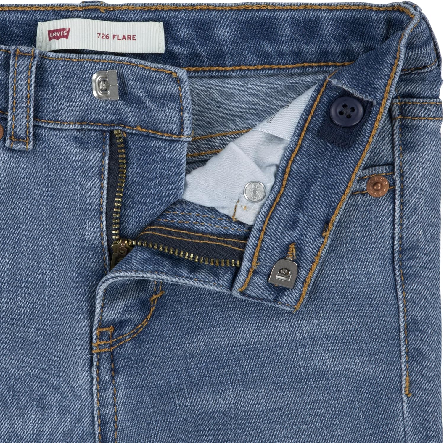 Detalle de Levi’s Girls Lvg 726 High Rise Flare Jeans (Vintage 5-pocket)
