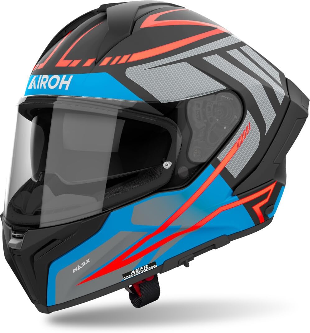 Thumbnail 5 de AIROH MATRYX RIDER Blue Gloss L — casco integrale, omologato ECE 2206