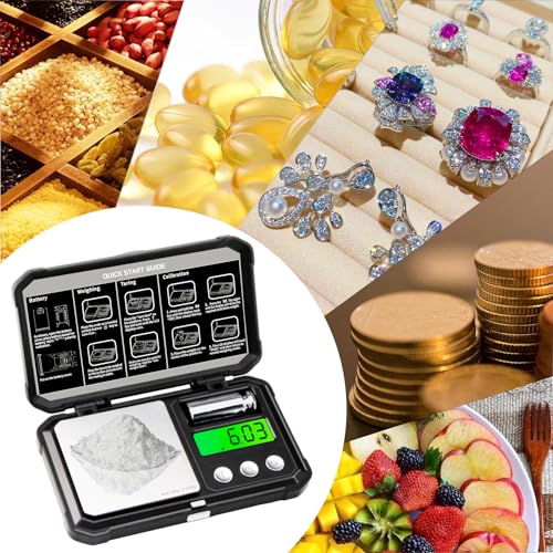 Detalle 2 de GRAM PRES Báscula digital de bolsillo 300 g x 0,01 g | precisión y diseño punk para joyas y pequeños objetos
