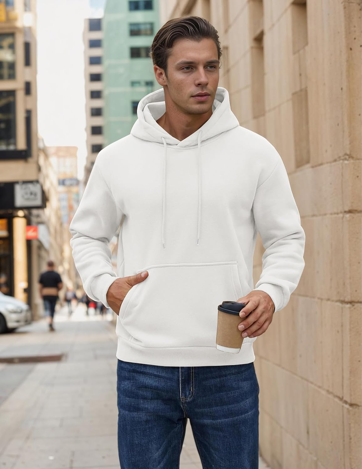 Thumbnail 3 de COOFANDY sweat à capuche homme chaud en coton