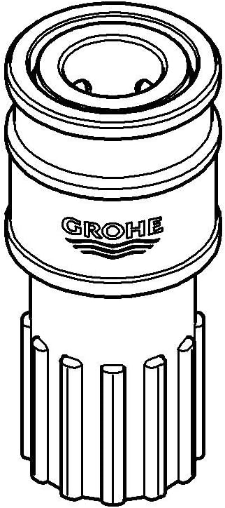 Detalle 2 de GROHE 46315000 Attacco a scatto in cromo (ricambio originale)