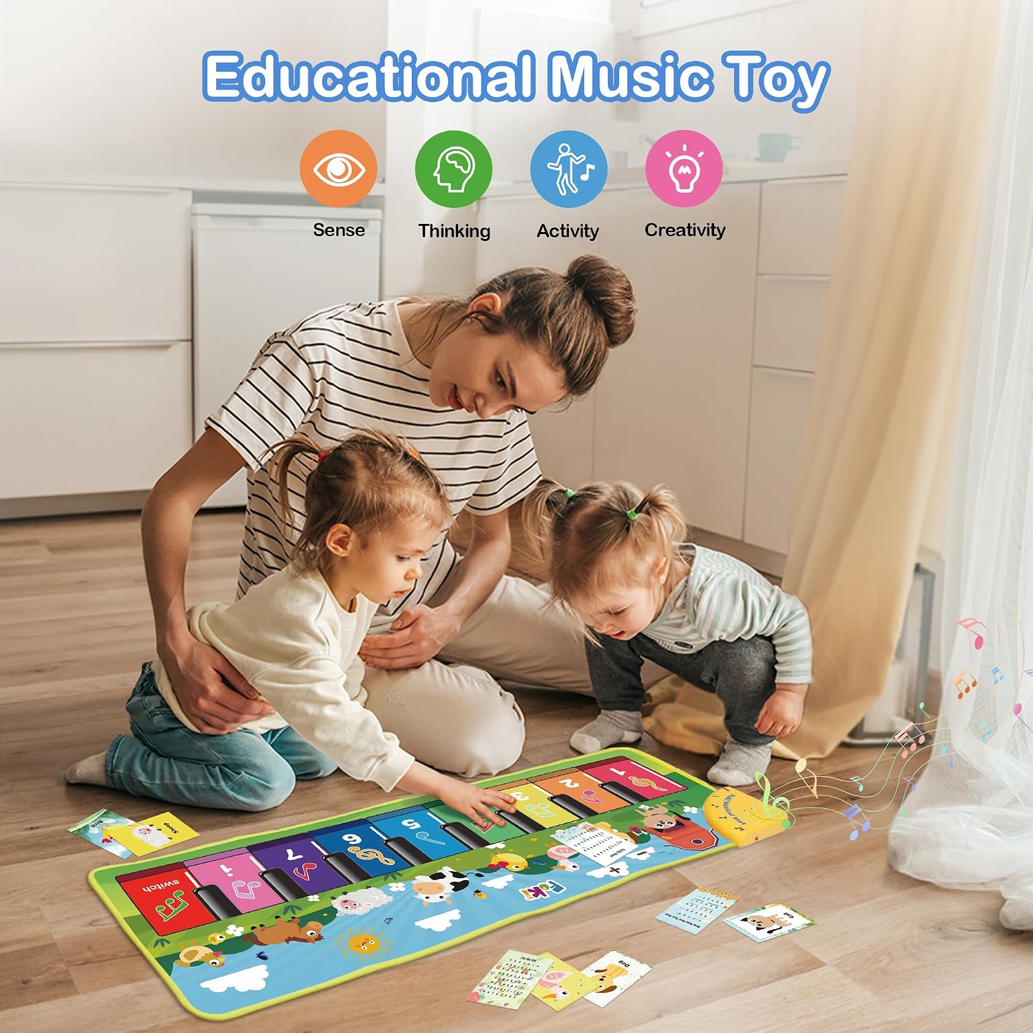 Thumbnail 4 de FOKI Floor Piano Mat for Toddlers, Age 1–5 🎹
