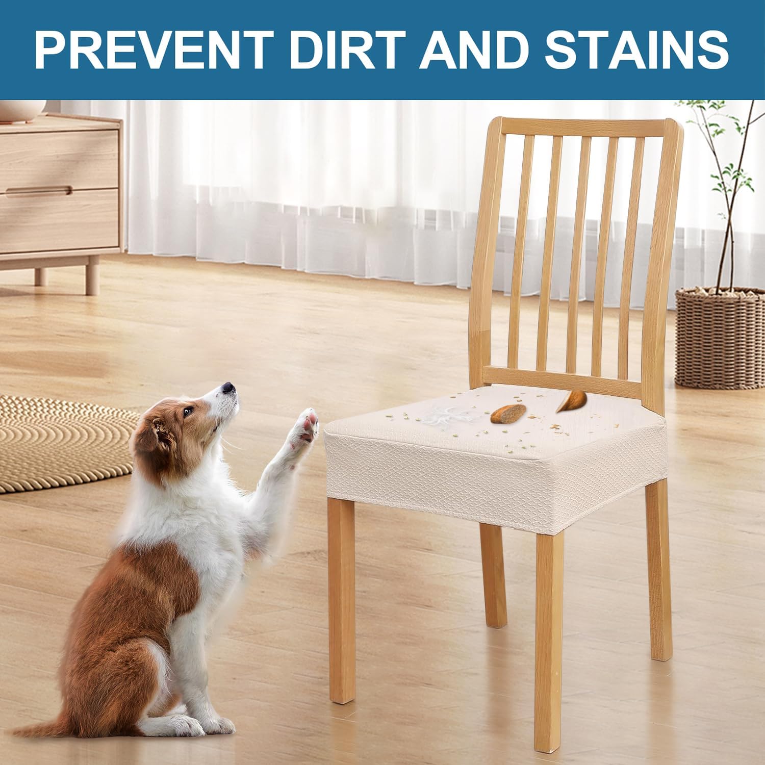 Thumbnail 5 de Smiry Waterproof Seat Covers 4-Pack for Chairs